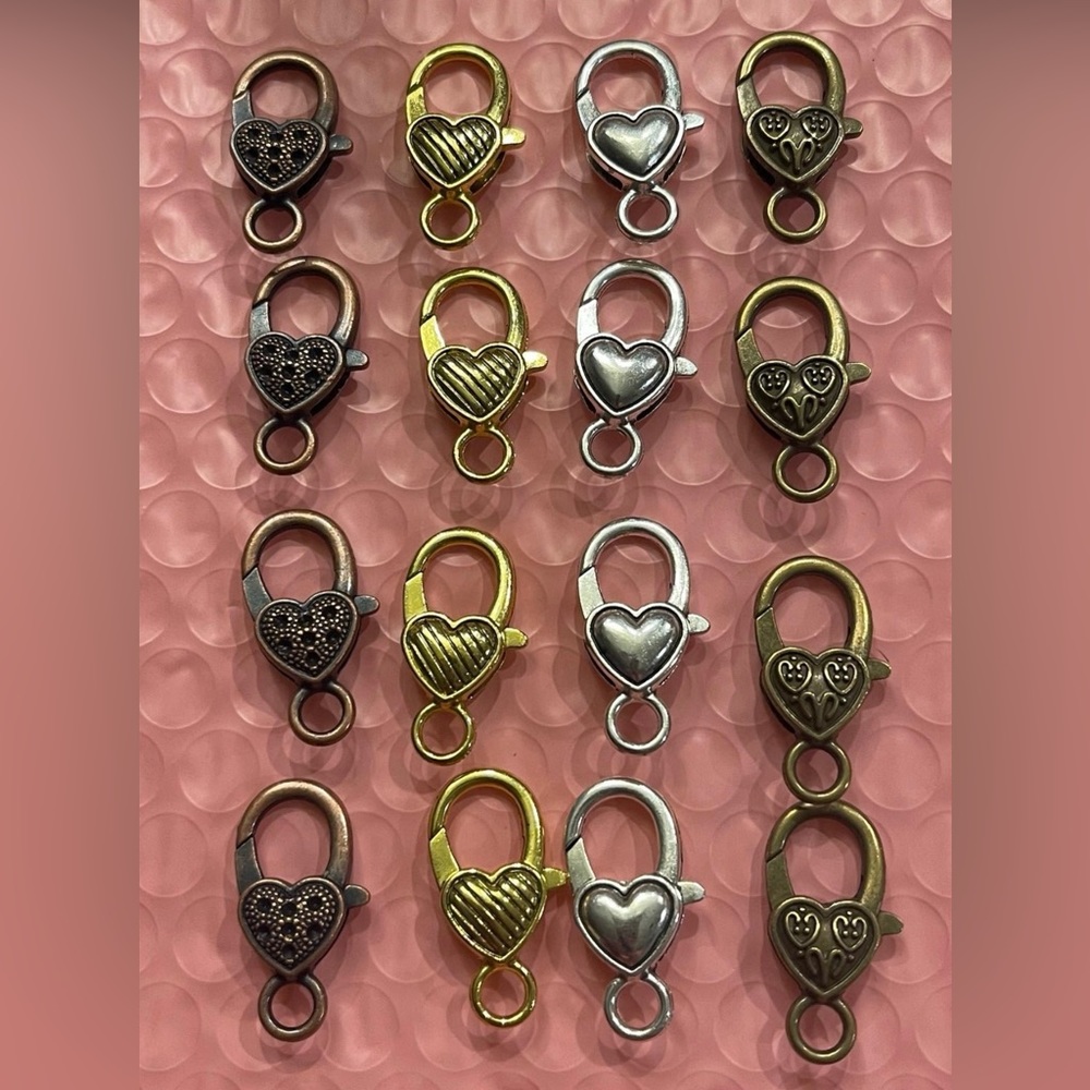 COPY - HEART CHARM CLASPS